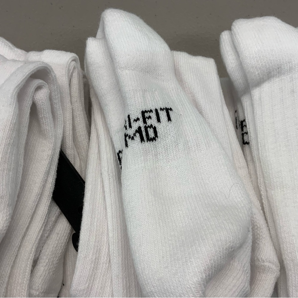 Nike Everyday Crew Socks White Medium 12 Pairs - Picture 2 of 2
